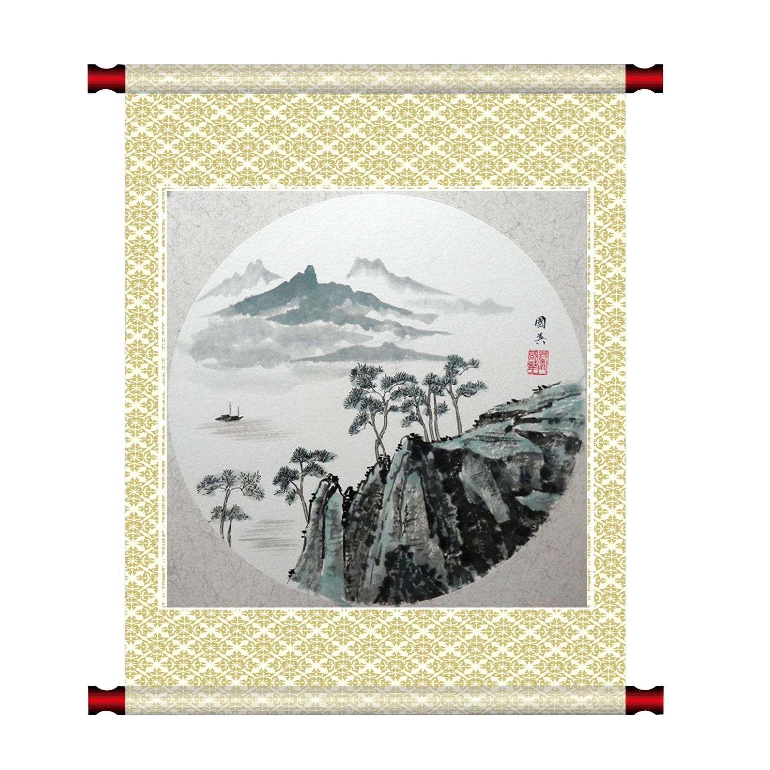 蔡国英国画作品《【水墨山水】作者蔡国英》【图1】