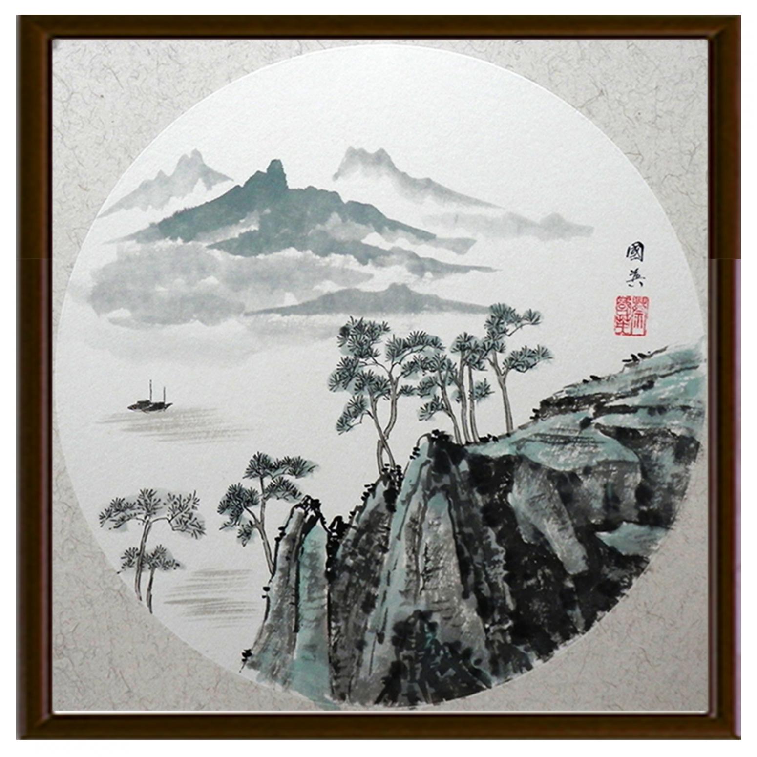 蔡国英国画作品《【水墨山水】作者蔡国英》【图2】