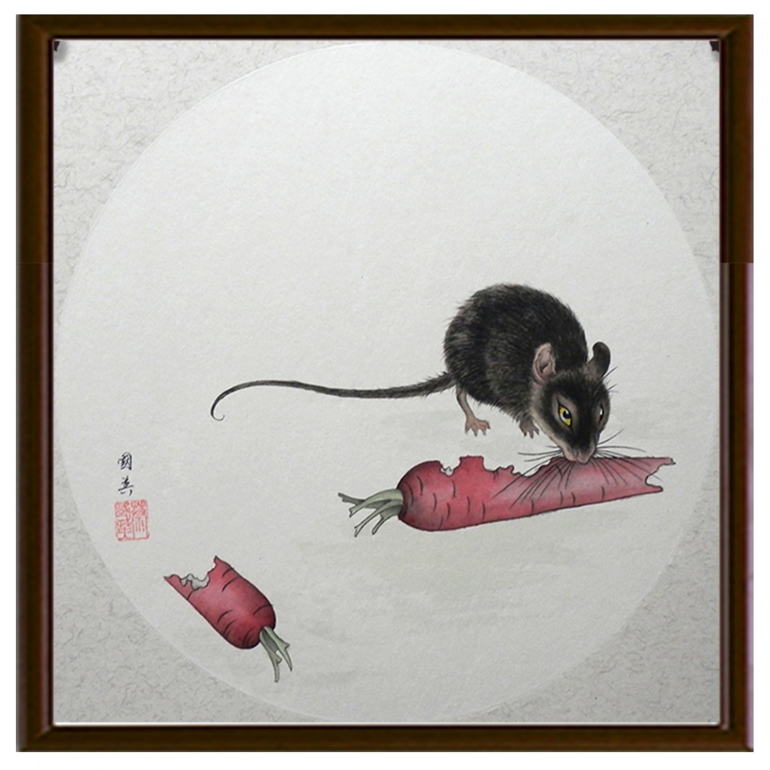 蔡国英国画作品《【生肖鼠】作者蔡国英》【图2】