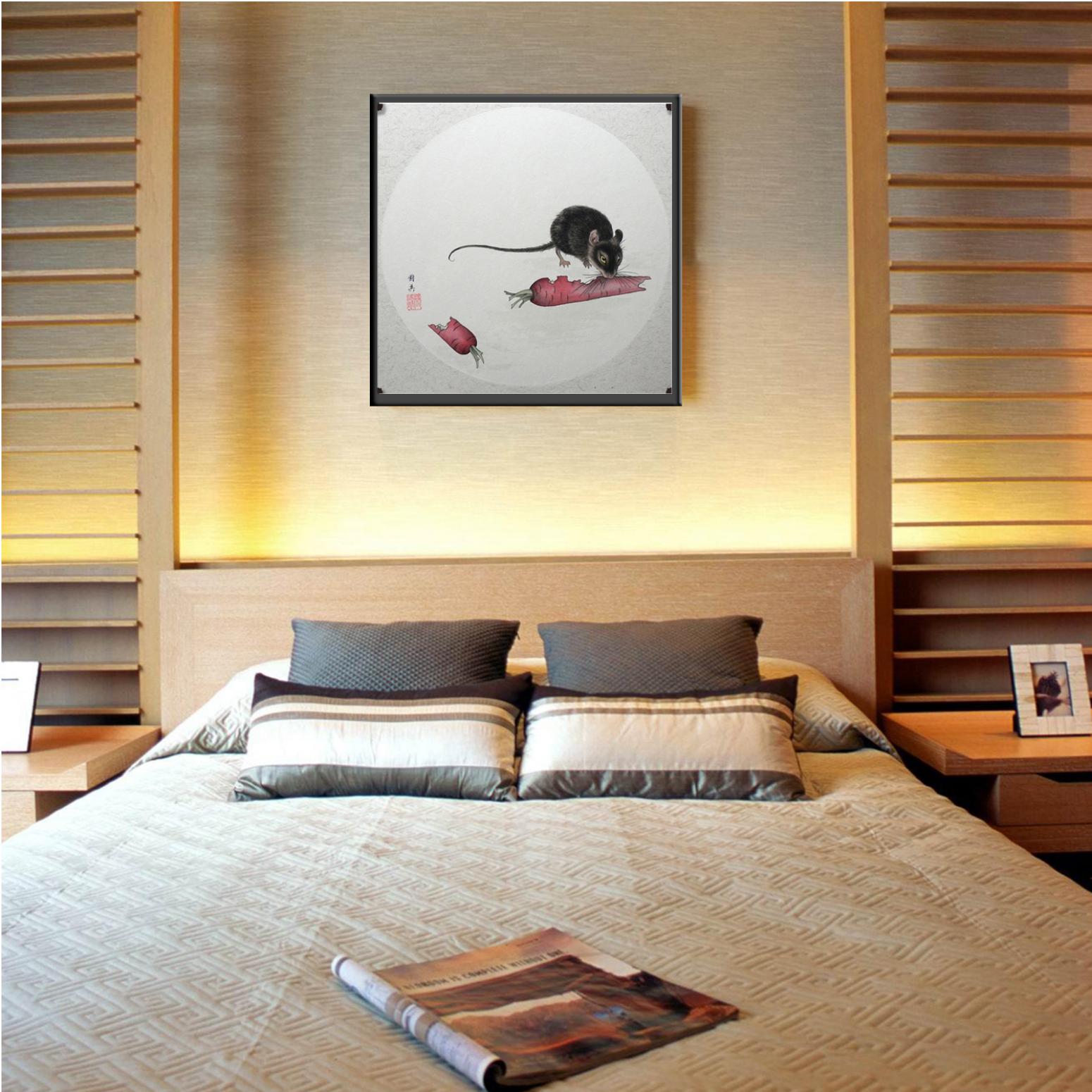 蔡国英国画作品《【生肖鼠】作者蔡国英》【图3】