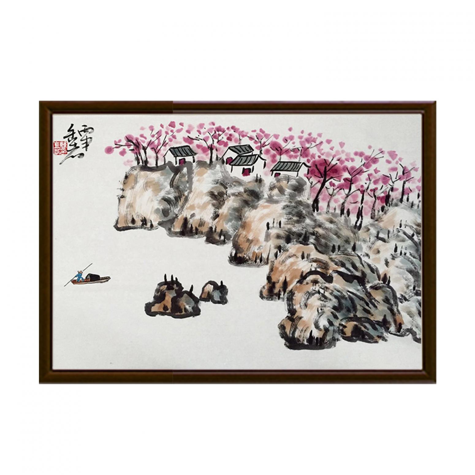 曹金华国画作品《【小舟人家】作者曹金华》【图2】