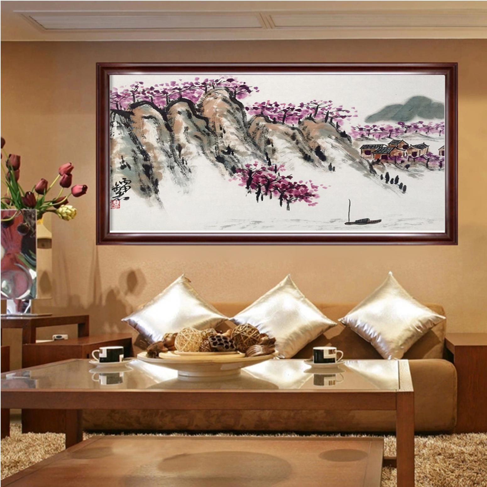 曹金华国画作品《【山下小屋】作者曹金华》【图3】