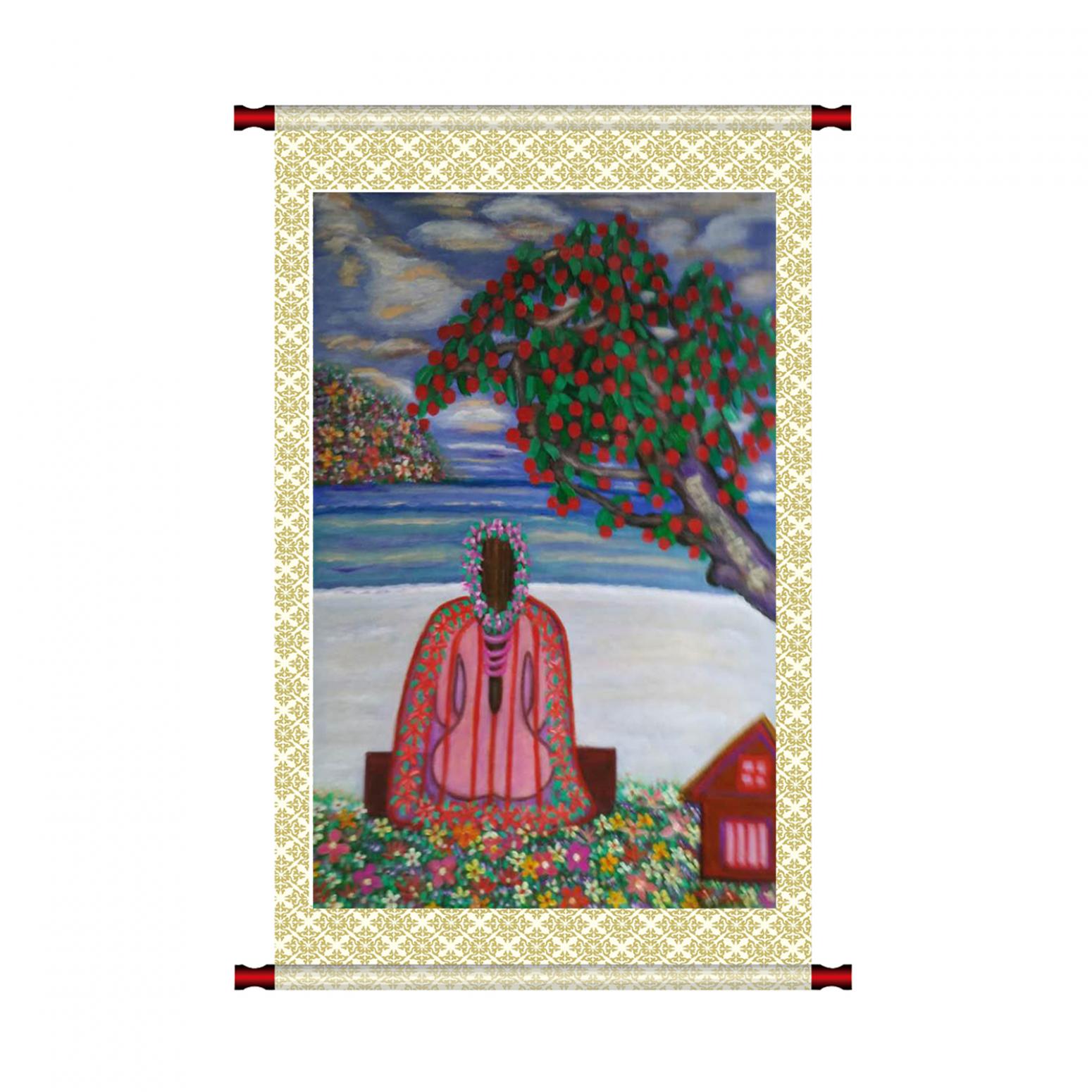 陈鸣婵油画作品《【想念远方的你】作者陈鸣婵》【图1】