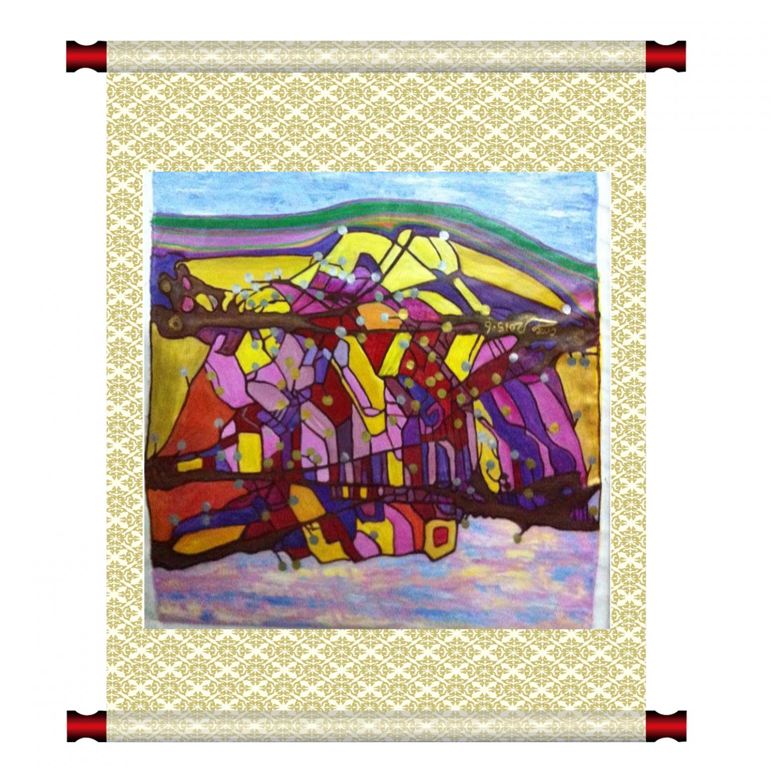 陈鸣婵油画作品《【游船】作者陈鸣婵》【图1】