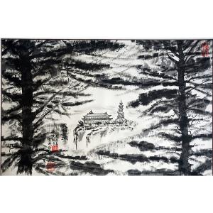 陶文祥国画作品《【峨眉金顶】作者陶文祥》价格866.00元