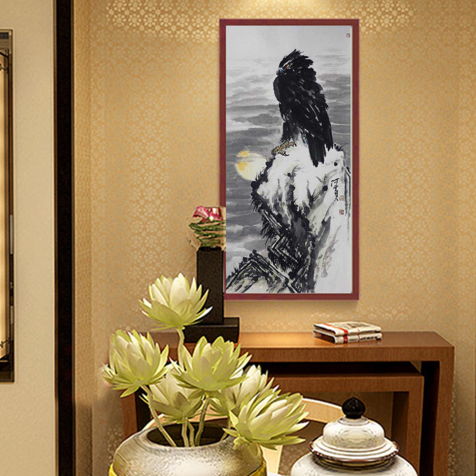 王贵烨国画作品《【日出东升】作者王贵烨》【图3】