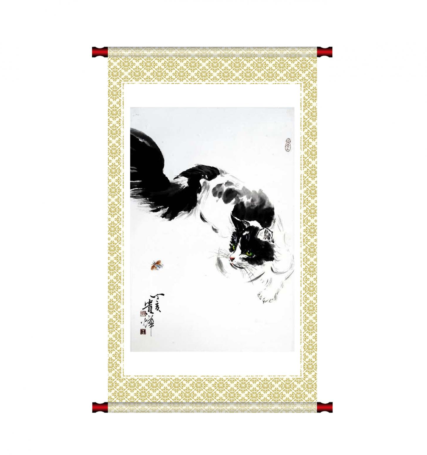 王贵烨国画作品《【憨态可掬】作者王贵烨》【图1】