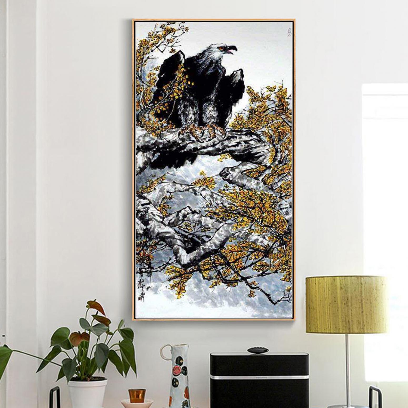 王贵烨国画作品《【栖息】作者王贵烨》【图3】