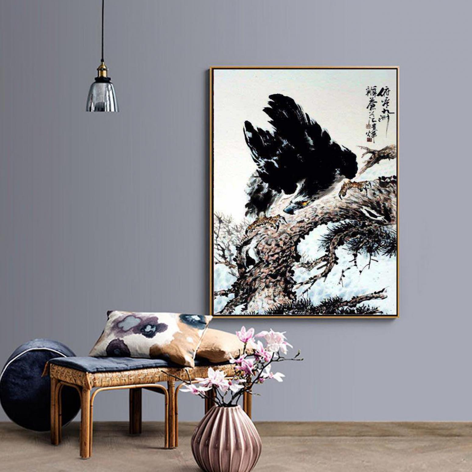 王贵烨国画作品《【俯瞰】作者王贵烨》【图3】