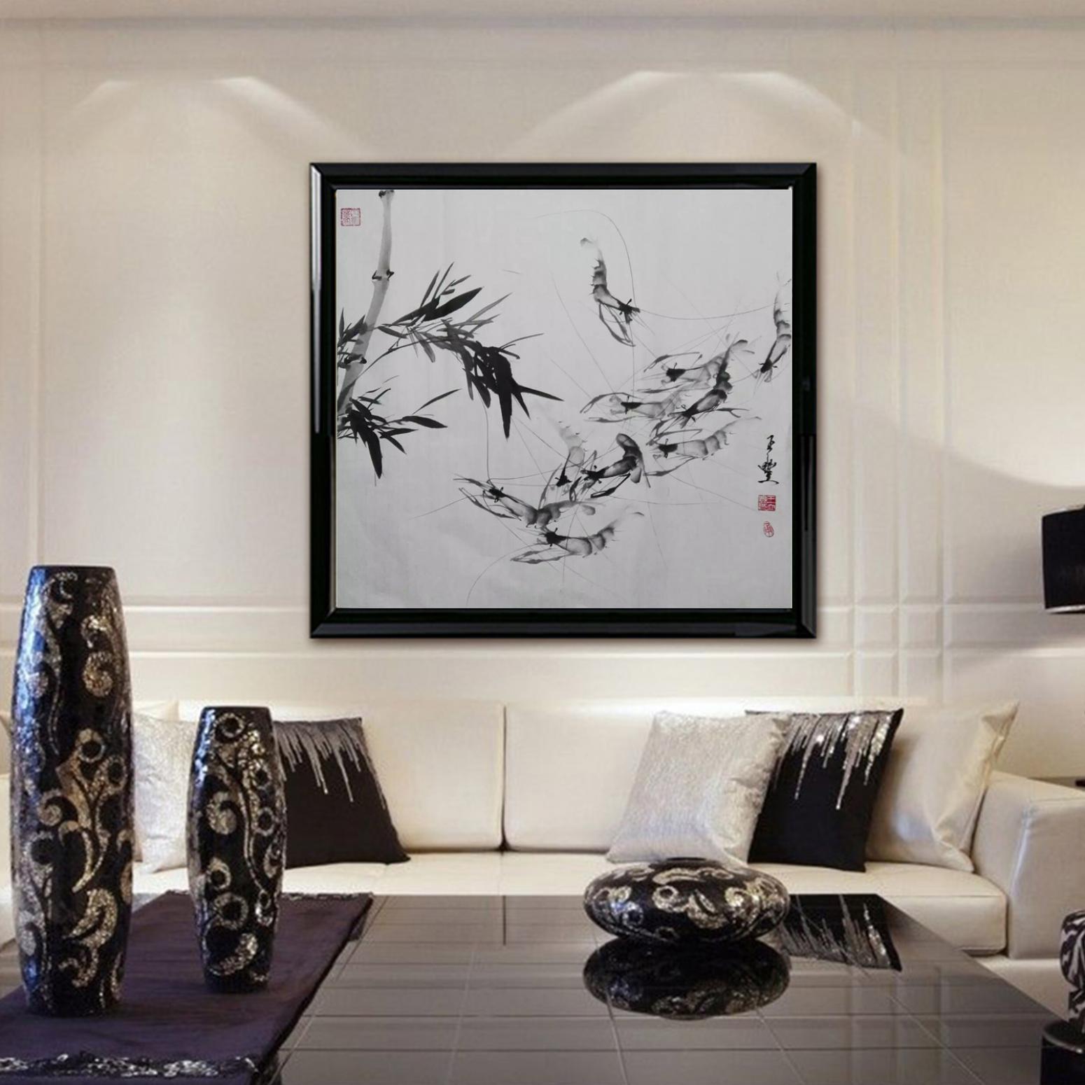 王立丰国画作品《【水墨竹虾】作者王立丰》【图3】