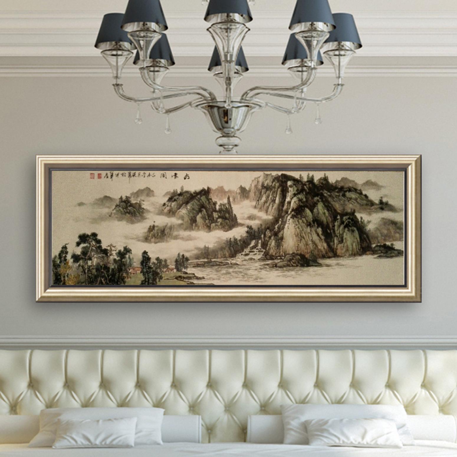 王英勇国画作品《【环江而立】作者王英勇》【图3】