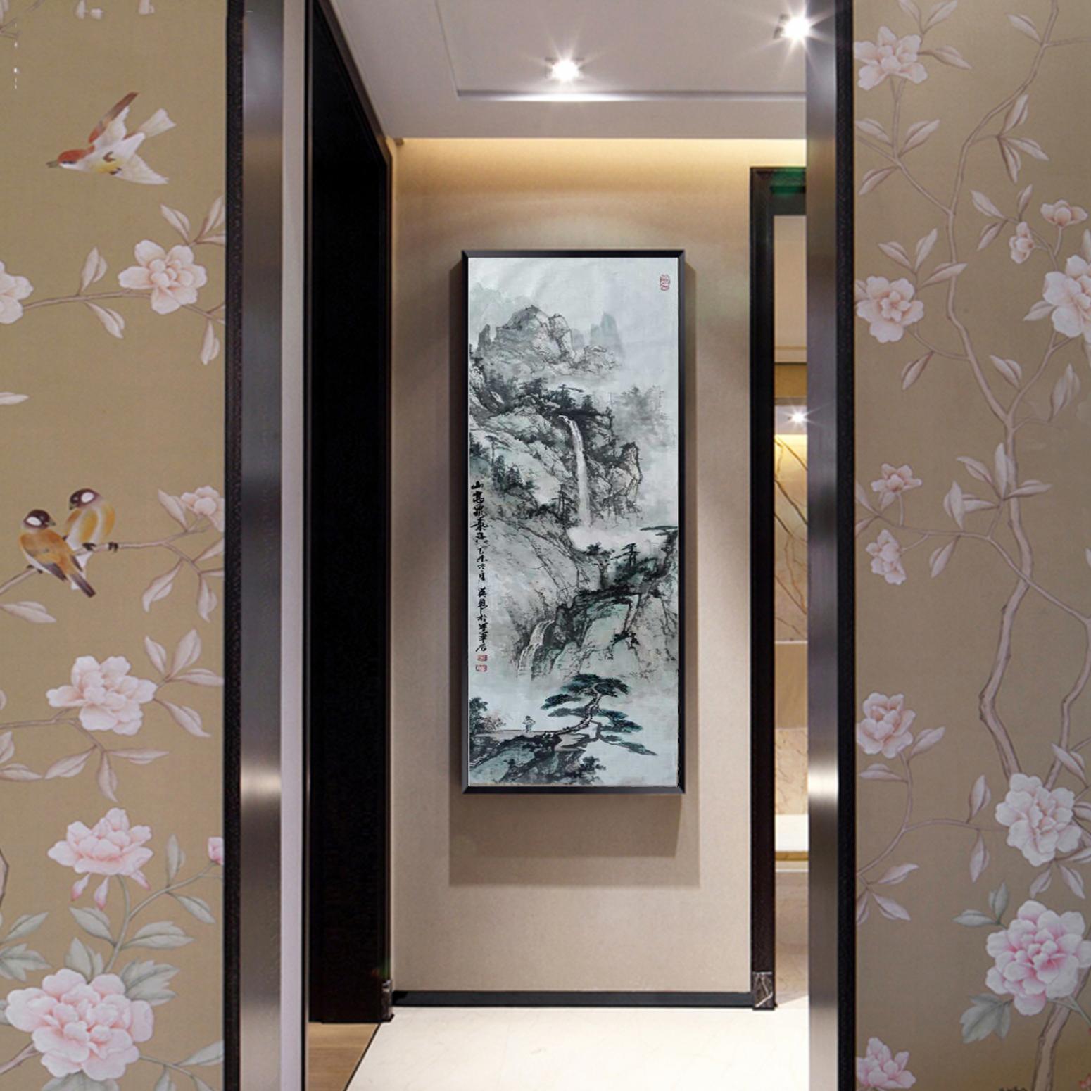 王英勇国画作品《【眺望远山】作者王英勇》【图3】