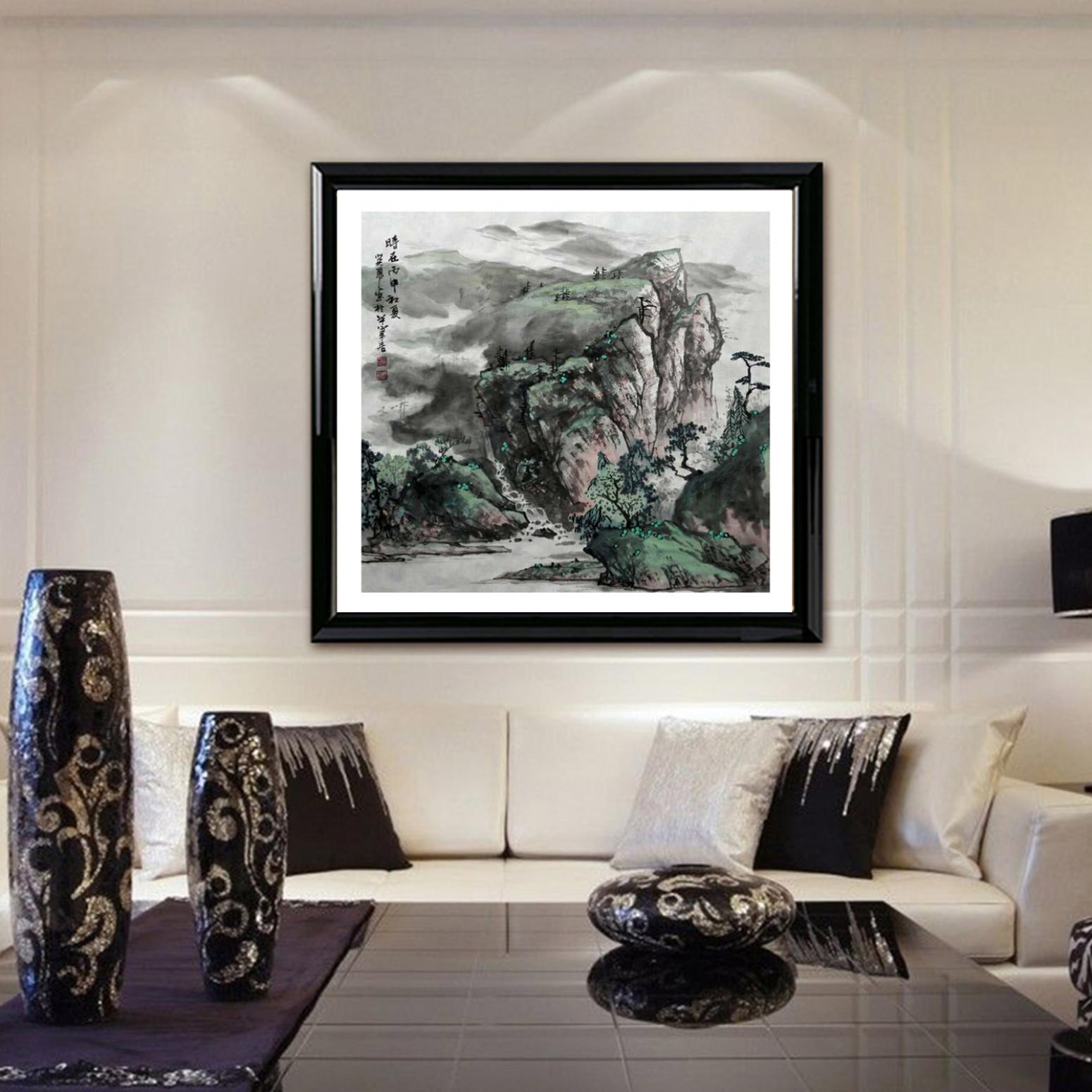 王英勇国画作品《【山水有相逢】作者王英勇》【图3】