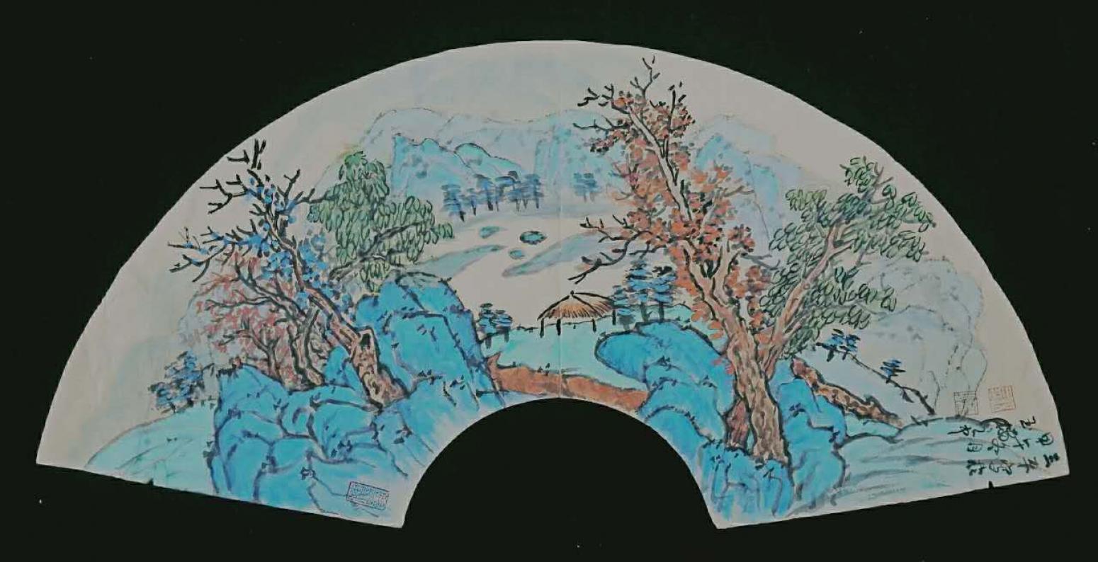 伍三平国画作品《【山水3】作者伍三平》【图0】