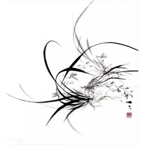 周牧天国画作品-《【水墨5】作者周牧天》