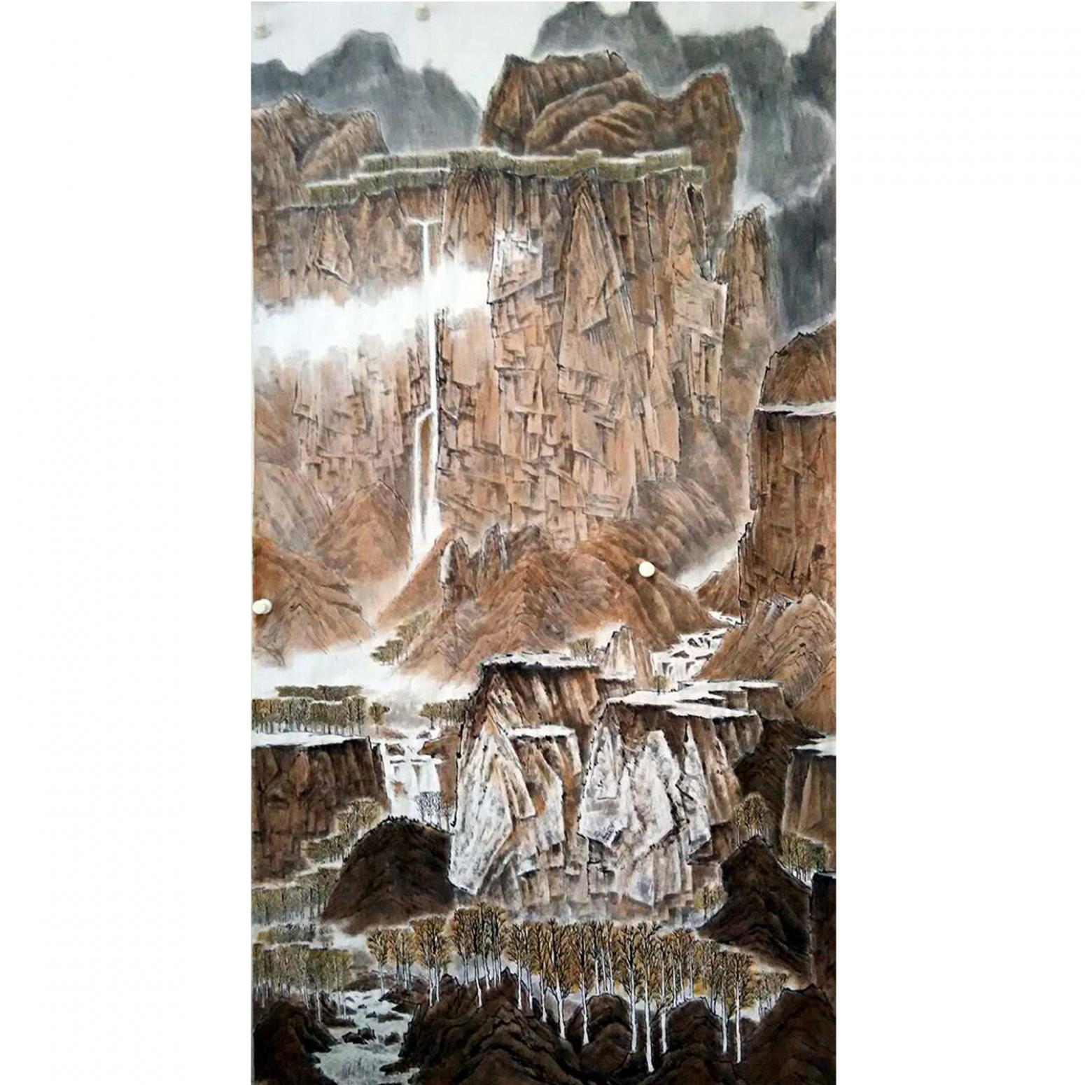 何志勇国画作品《【太行秋韵】作者何志勇》