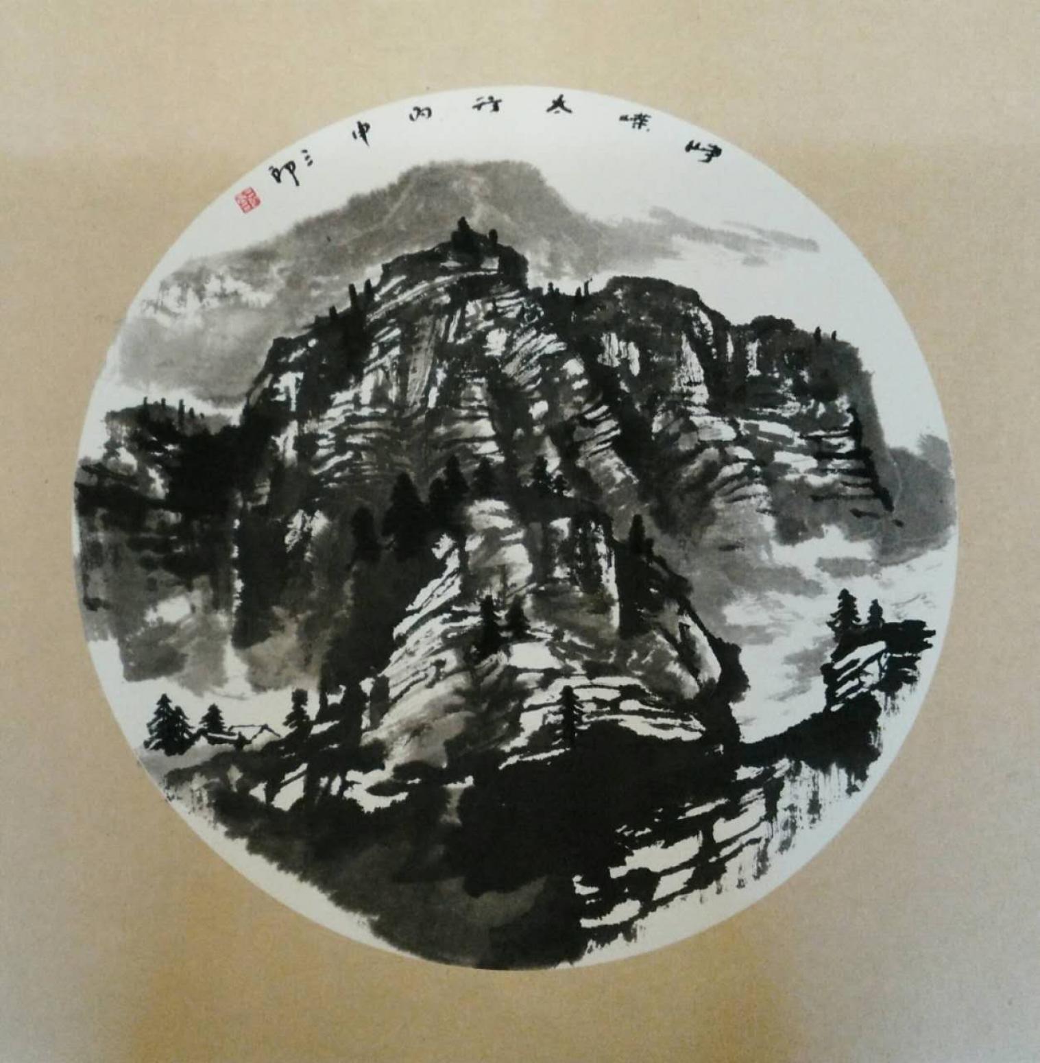 曾庆杰国画作品《【太行系列5】作者曾庆杰》【图0】