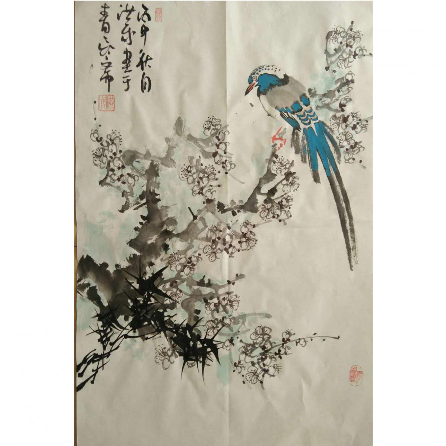 于洪成国画作品《【花鸟4】作者于洪成》