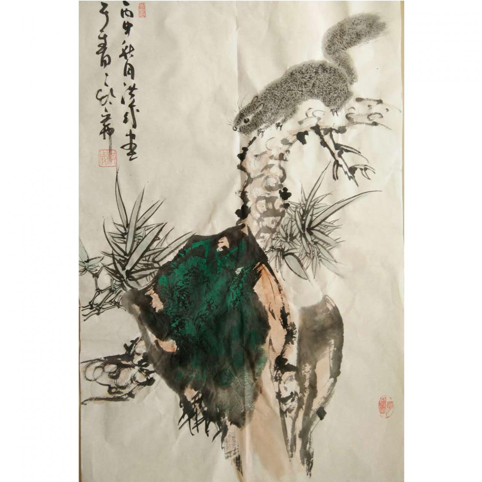 于洪成国画作品《【花鸟5】作者于洪成》