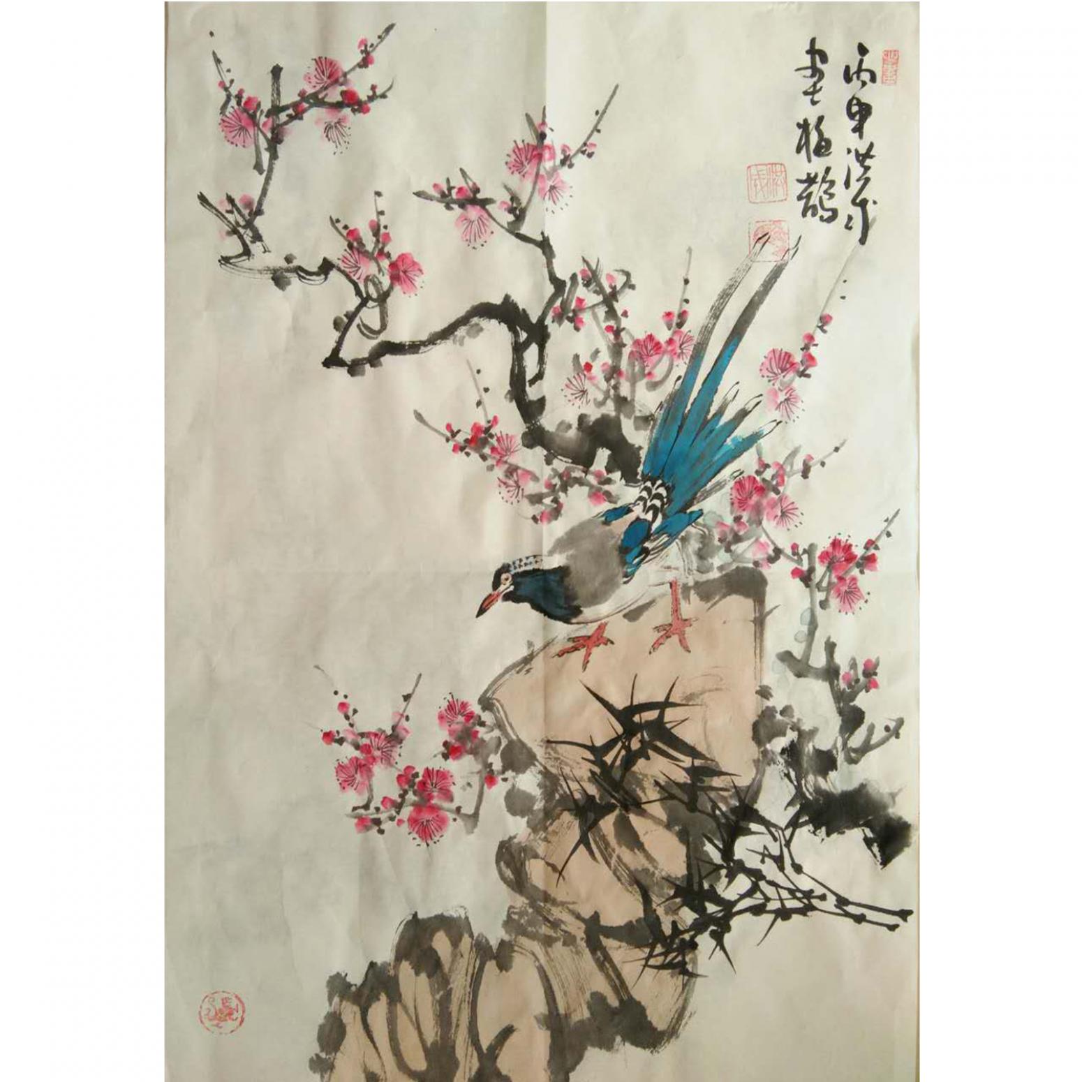 于洪成国画作品《【花鸟9】作者于洪成》