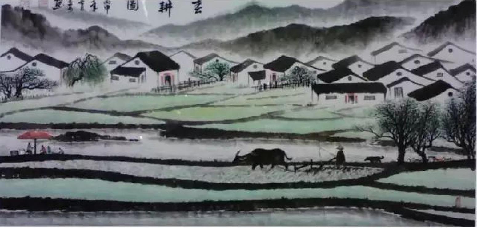 陈建安国画作品《【春耕图1 裱好】作者陈建安》【图0】