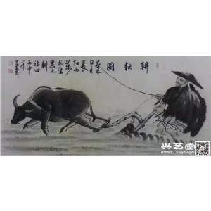 陈建安国画作品《【春耕图2 裱好】作者陈建安》价格2040.00元