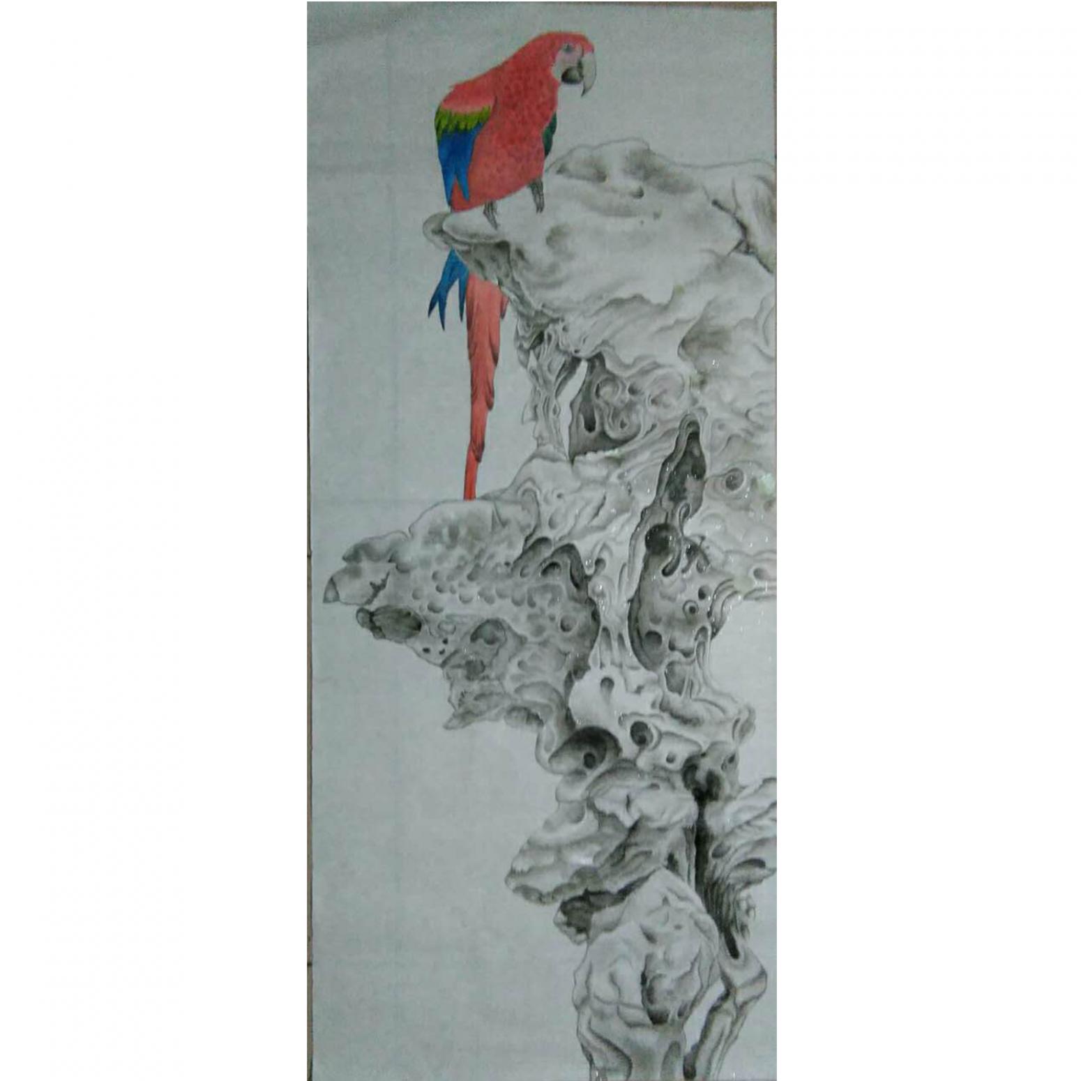 陈建安国画作品《【工笔画 裱好】作者陈建安》