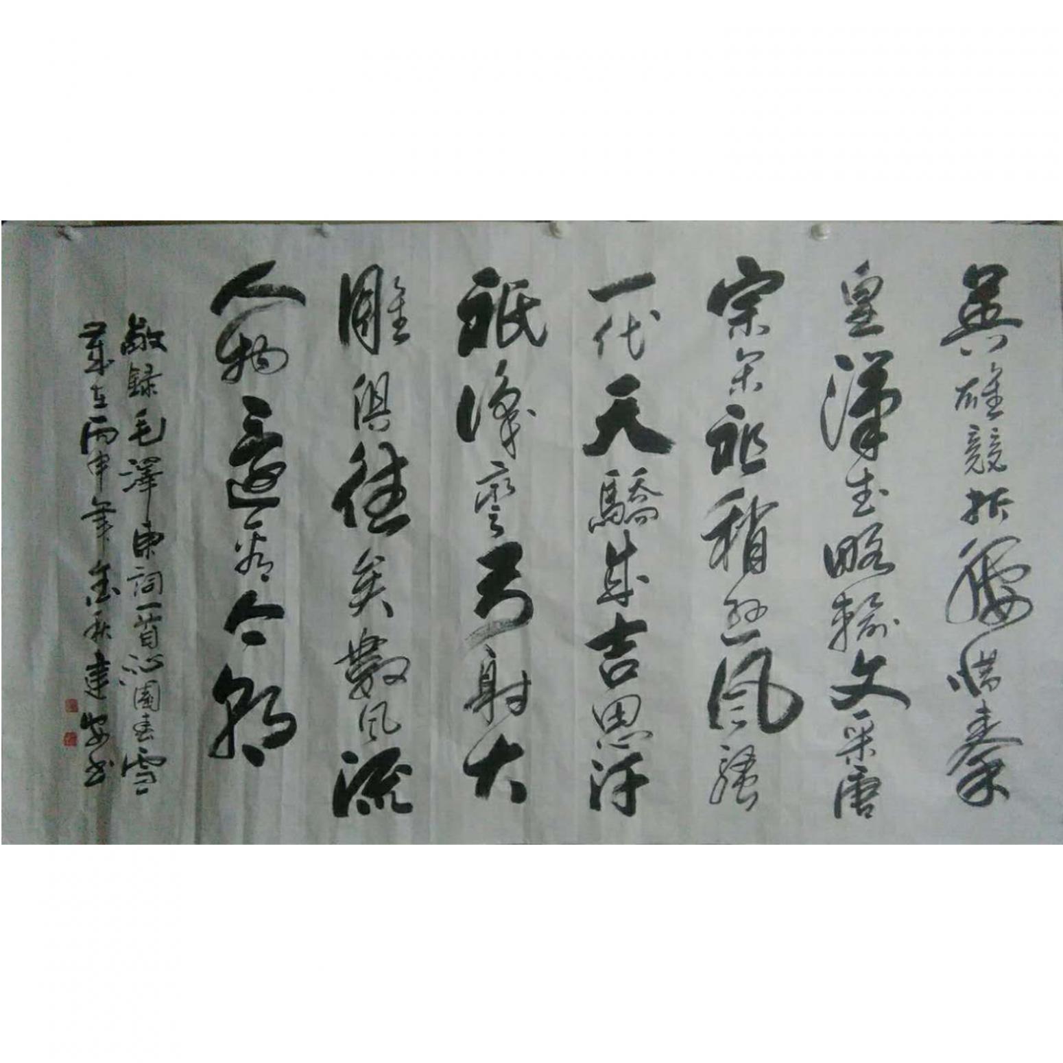 陈建安书法作品《【沁园春雪1 裱好】作者陈建安》