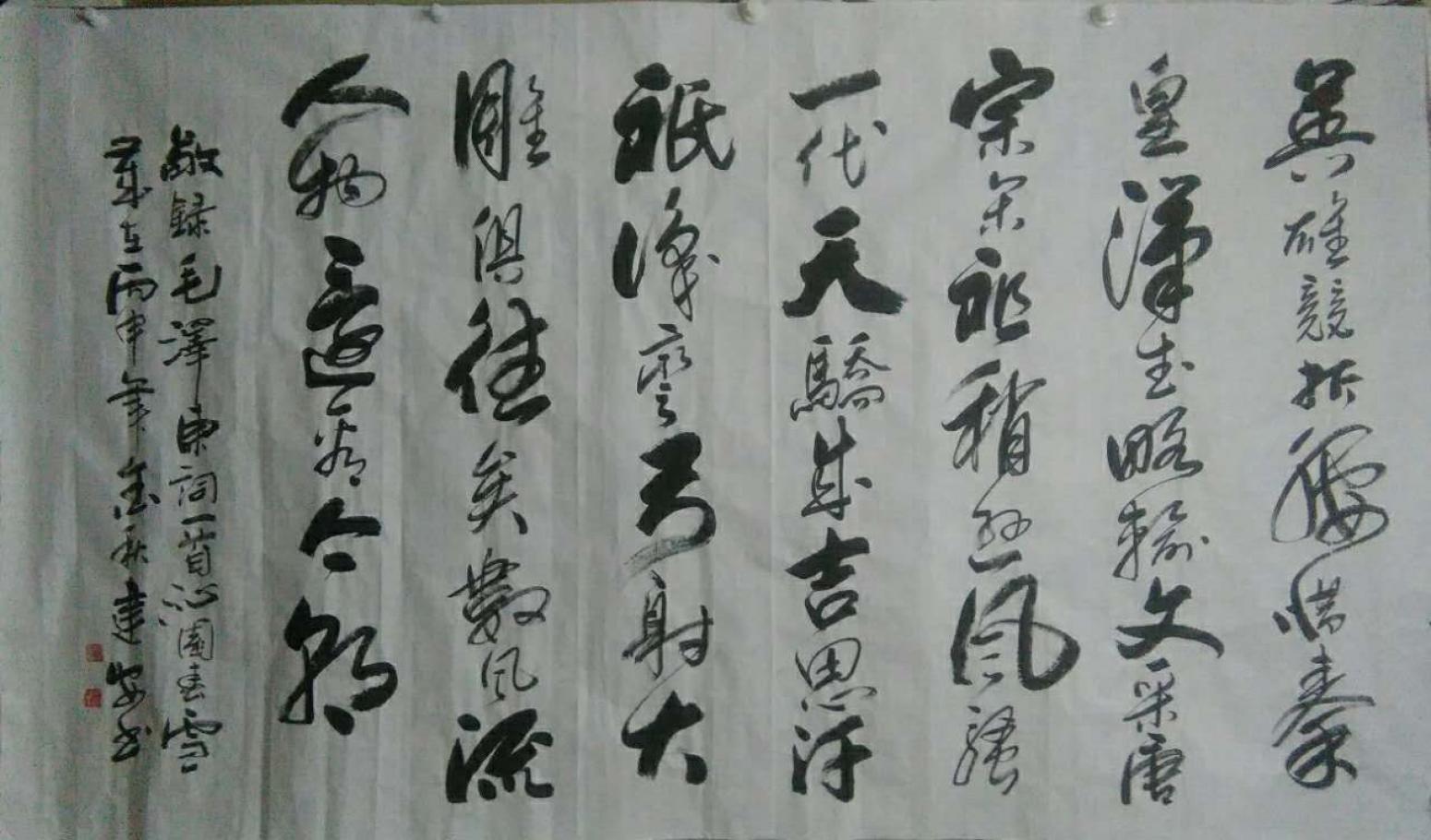 陈建安书法作品《【沁园春雪1 裱好】作者陈建安》【图0】