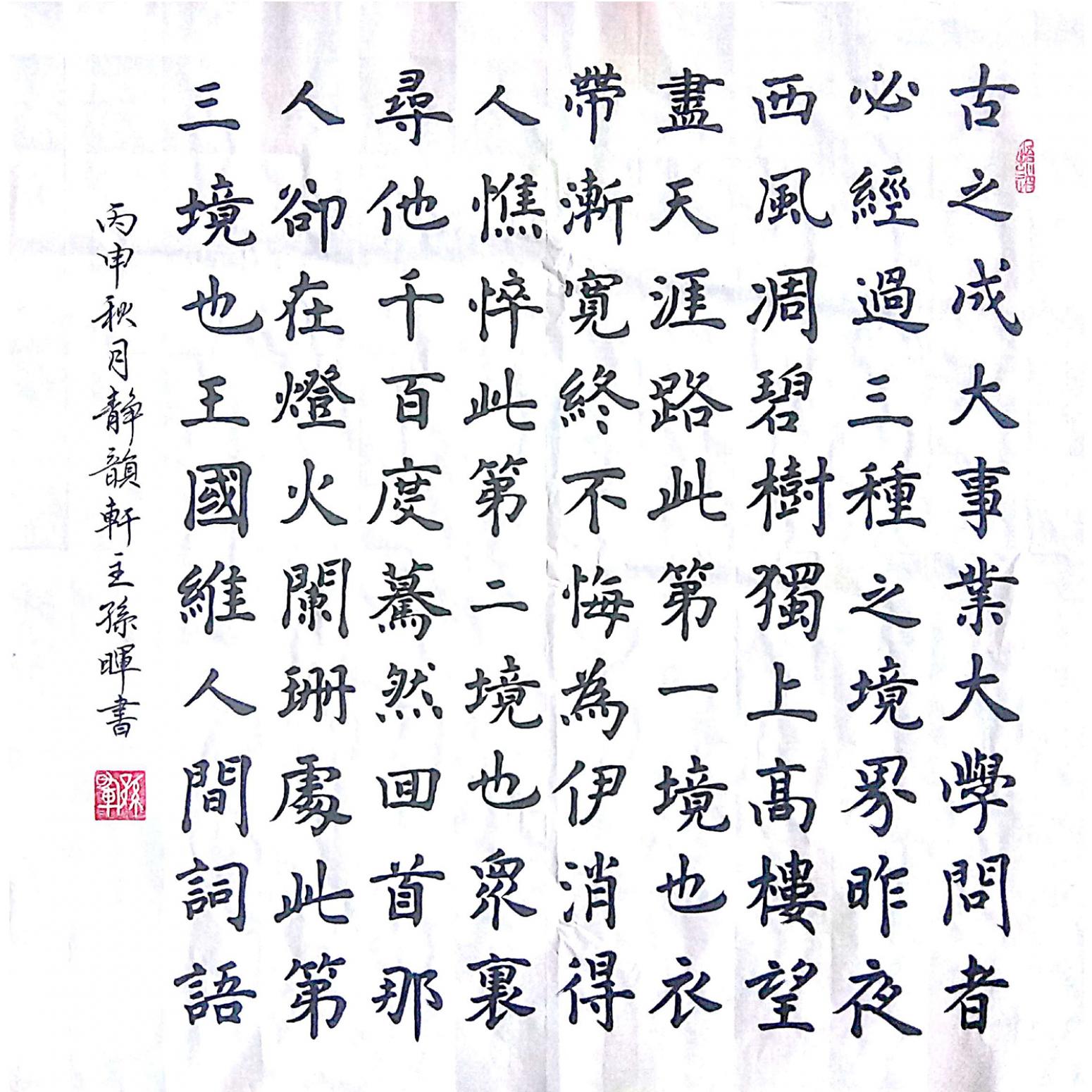 孙晖书法作品《【书法 】作者孙晖》