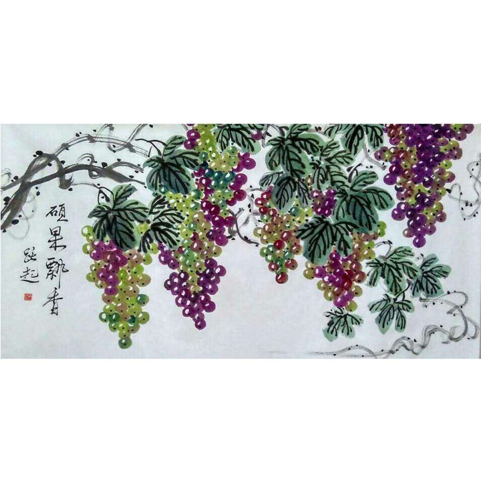 何跃起国画作品《【花鸟1】作者何跃起》