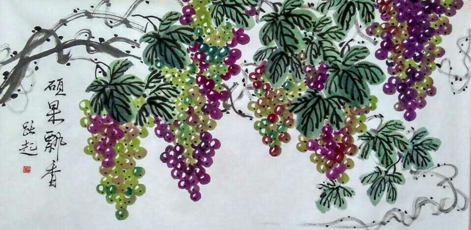 何跃起国画作品《【花鸟1】作者何跃起》【图0】