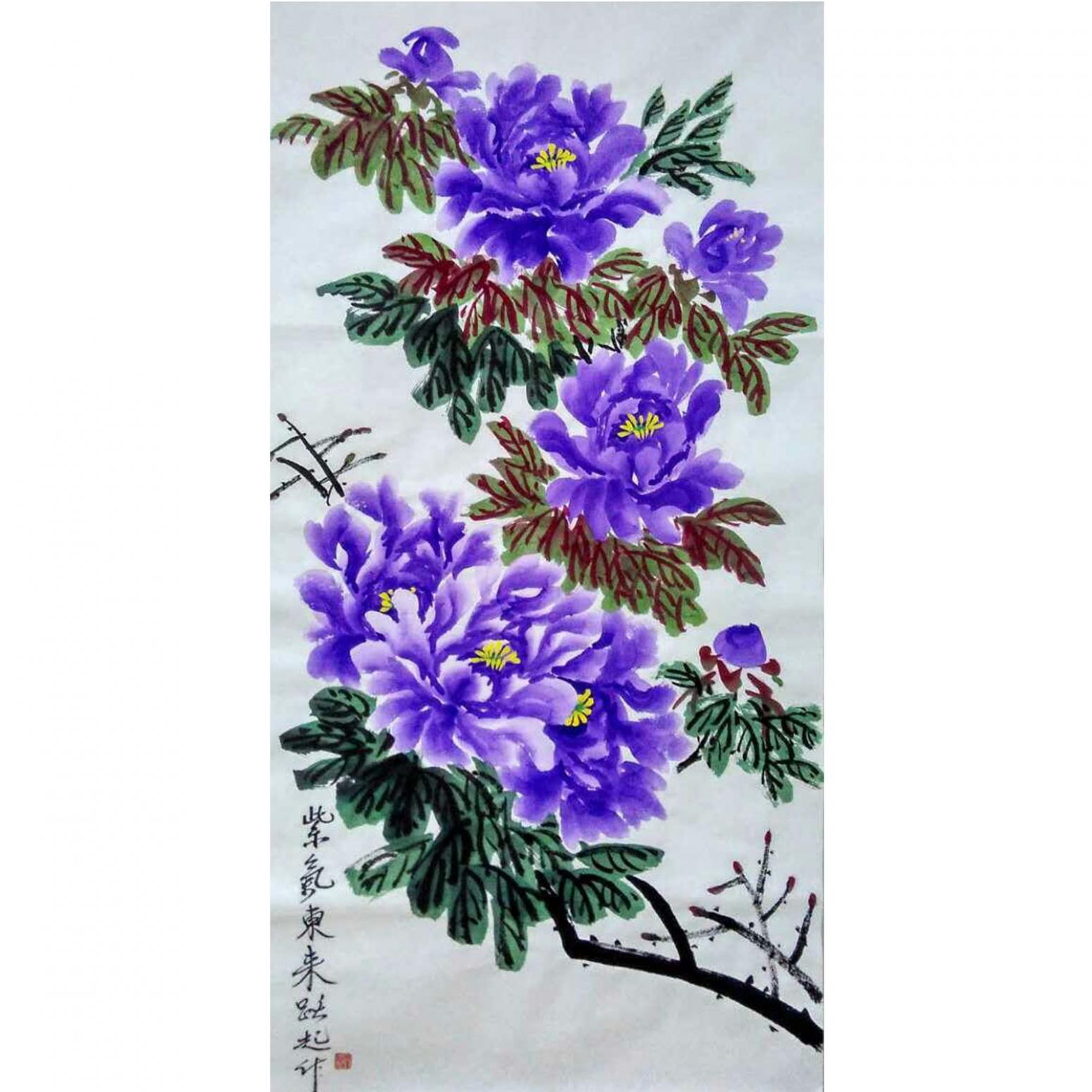 何跃起国画作品《【花鸟6】作者何跃起》