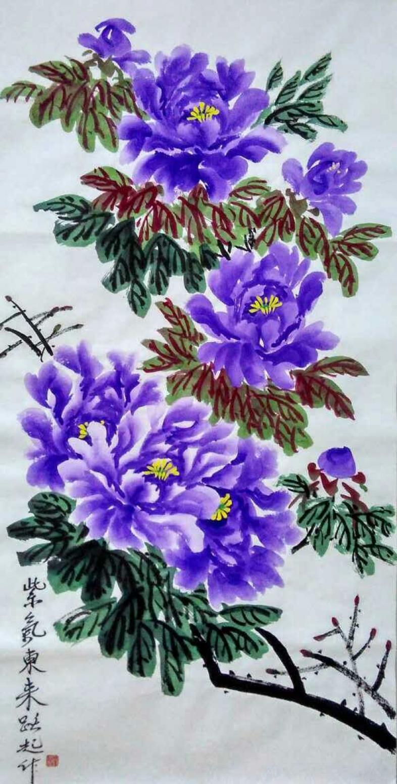 何跃起国画作品《【花鸟6】作者何跃起》【图0】