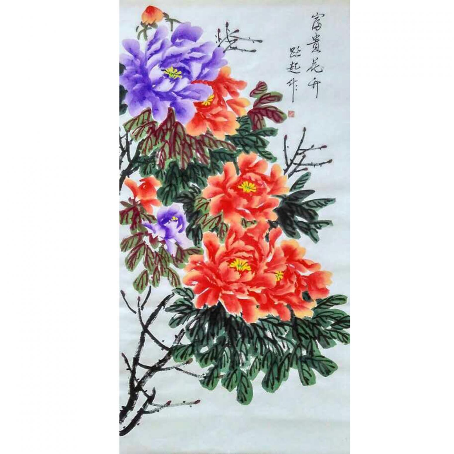 何跃起国画作品《【花鸟10】作者何跃起》