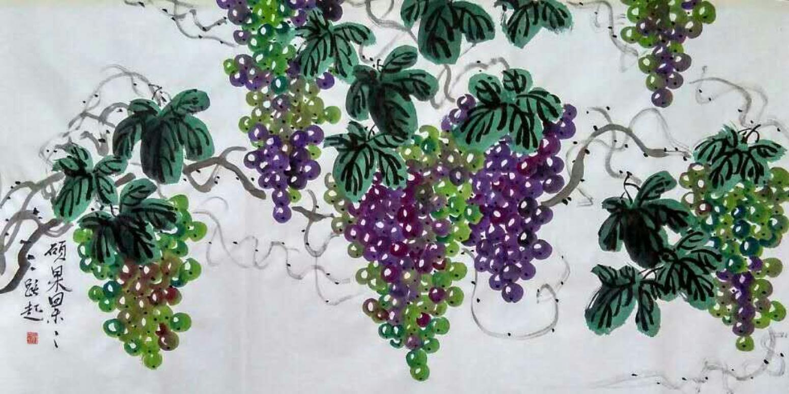 何跃起国画作品《【花鸟11】作者何跃起》【图0】