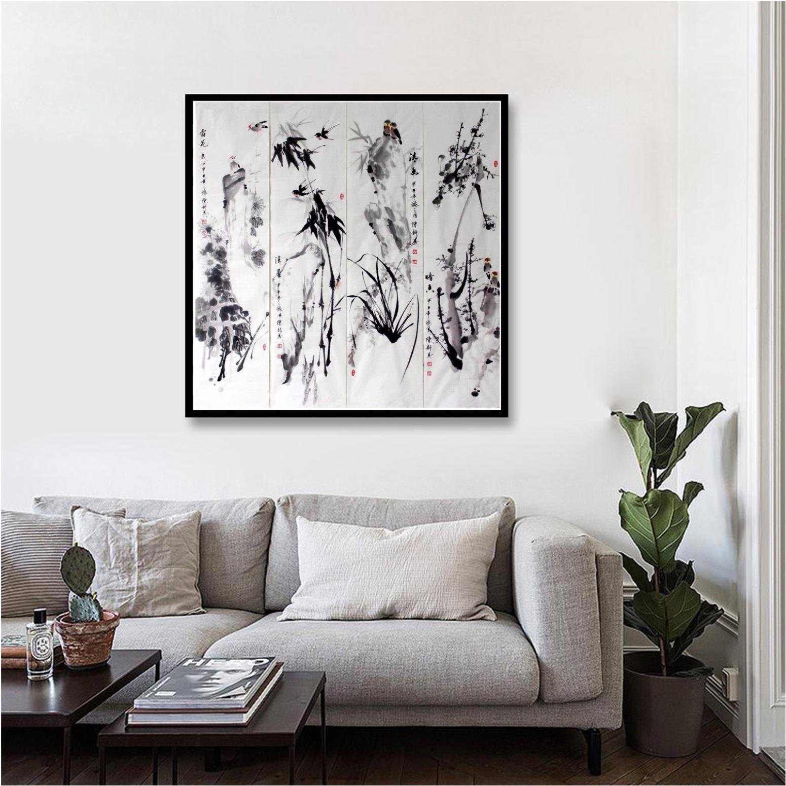 陈新义国画作品《【梅兰竹菊】陈新义》【图3】