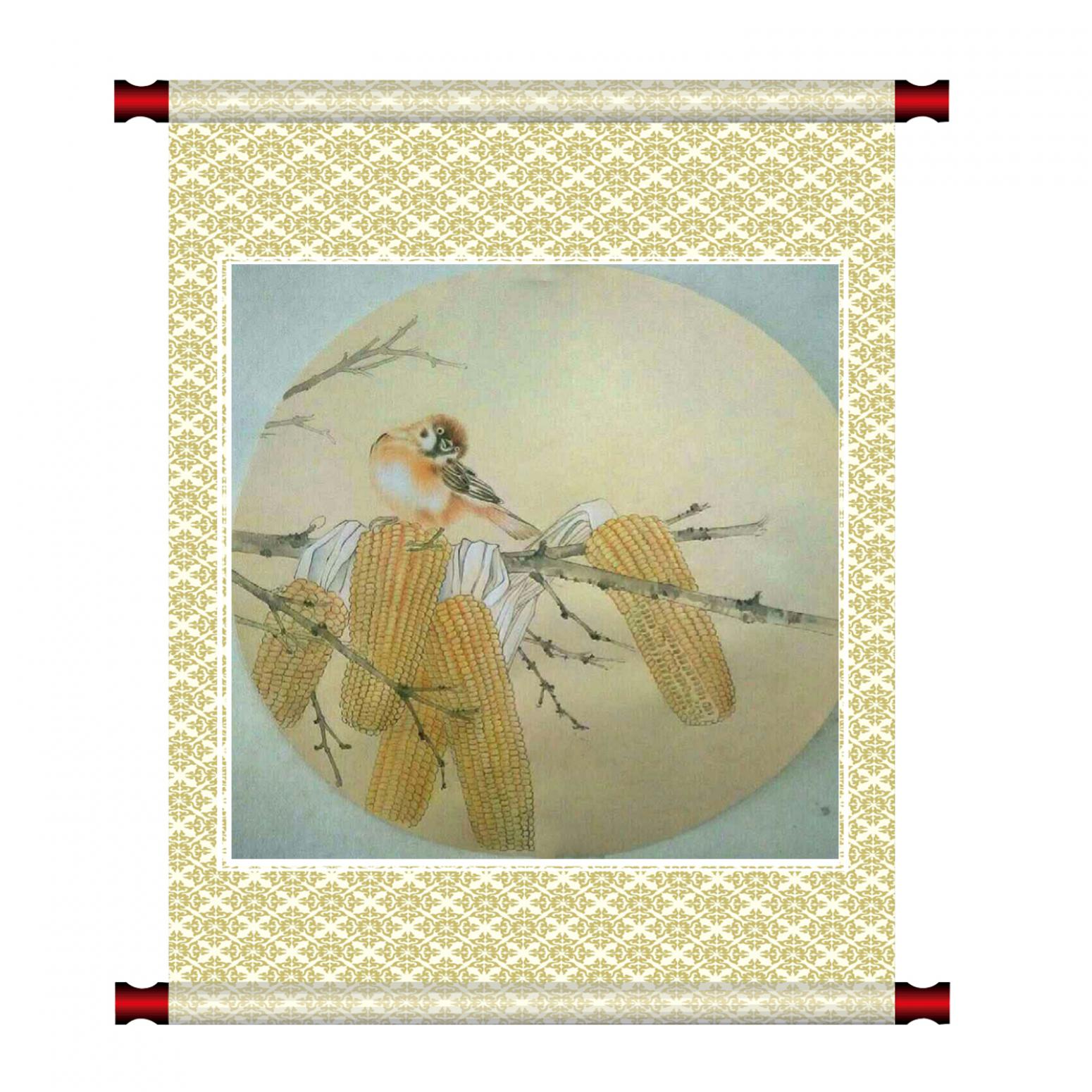 傅斌科国画作品《【丰收】作者傅斌科》【图1】