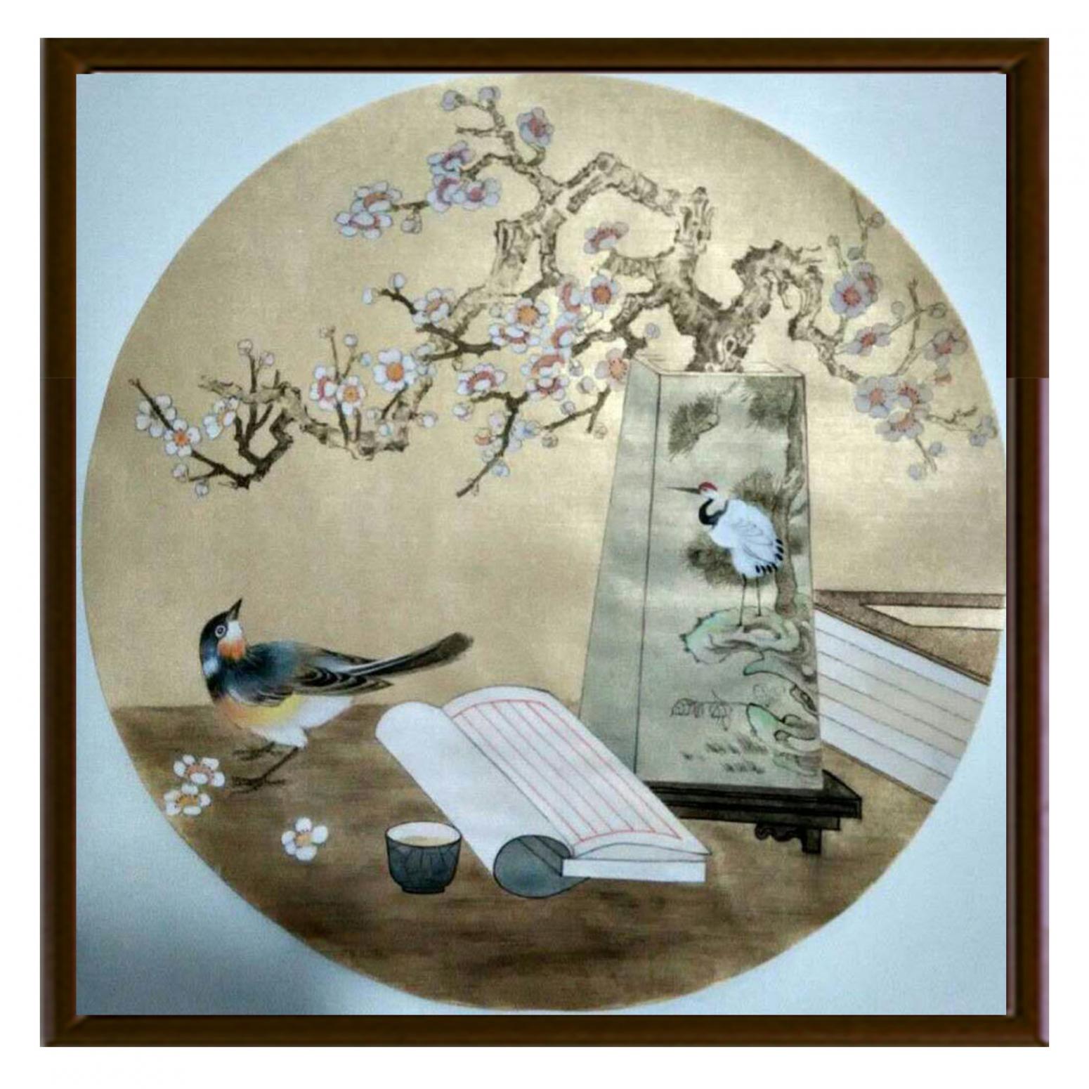 傅斌科国画作品《【鸟与梅】作者傅斌科》【图2】