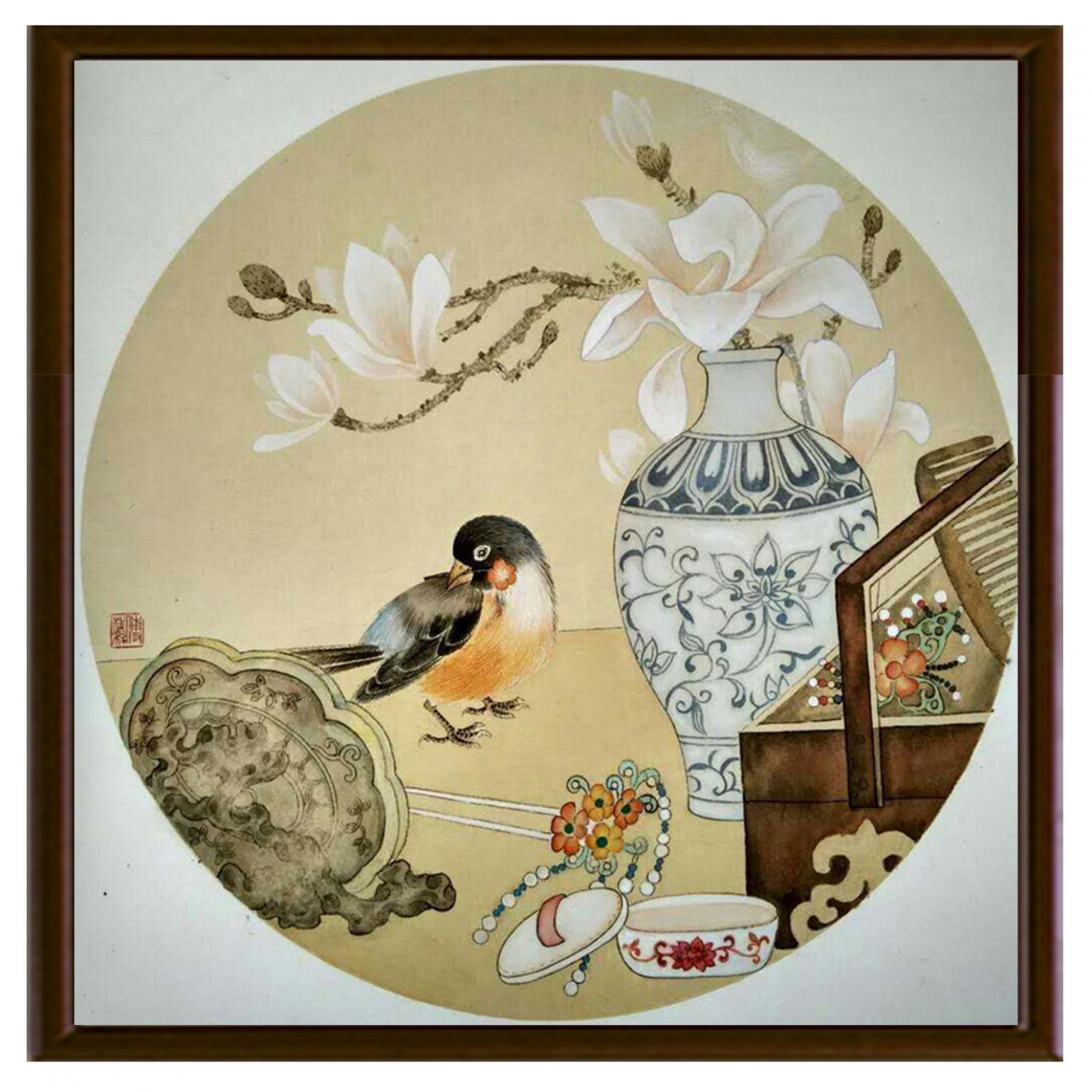 傅斌科国画作品《【鸟语花香】作者傅斌科》【图2】