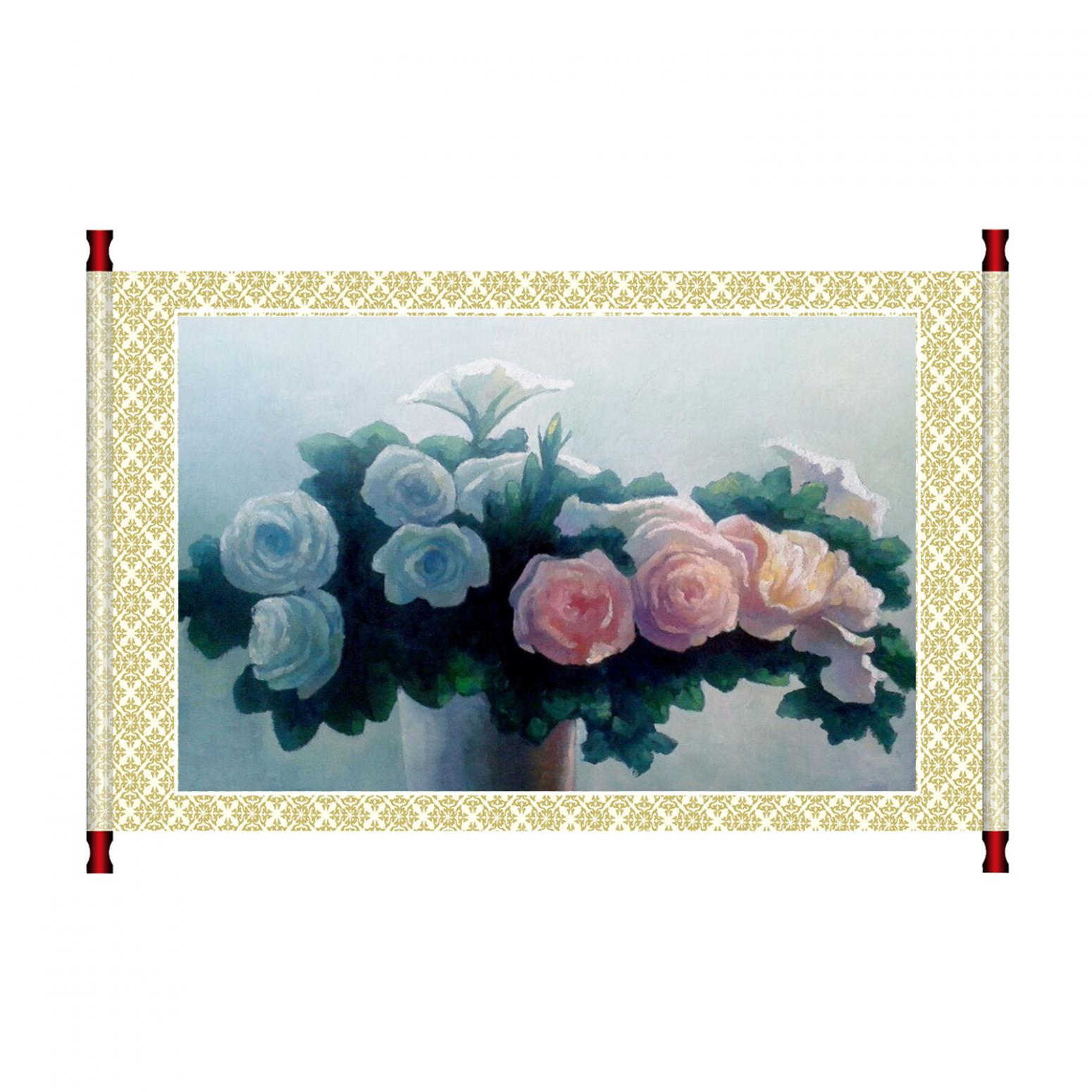 高剑峰油画作品《【玫瑰送佳人】作者高剑峰》【图1】