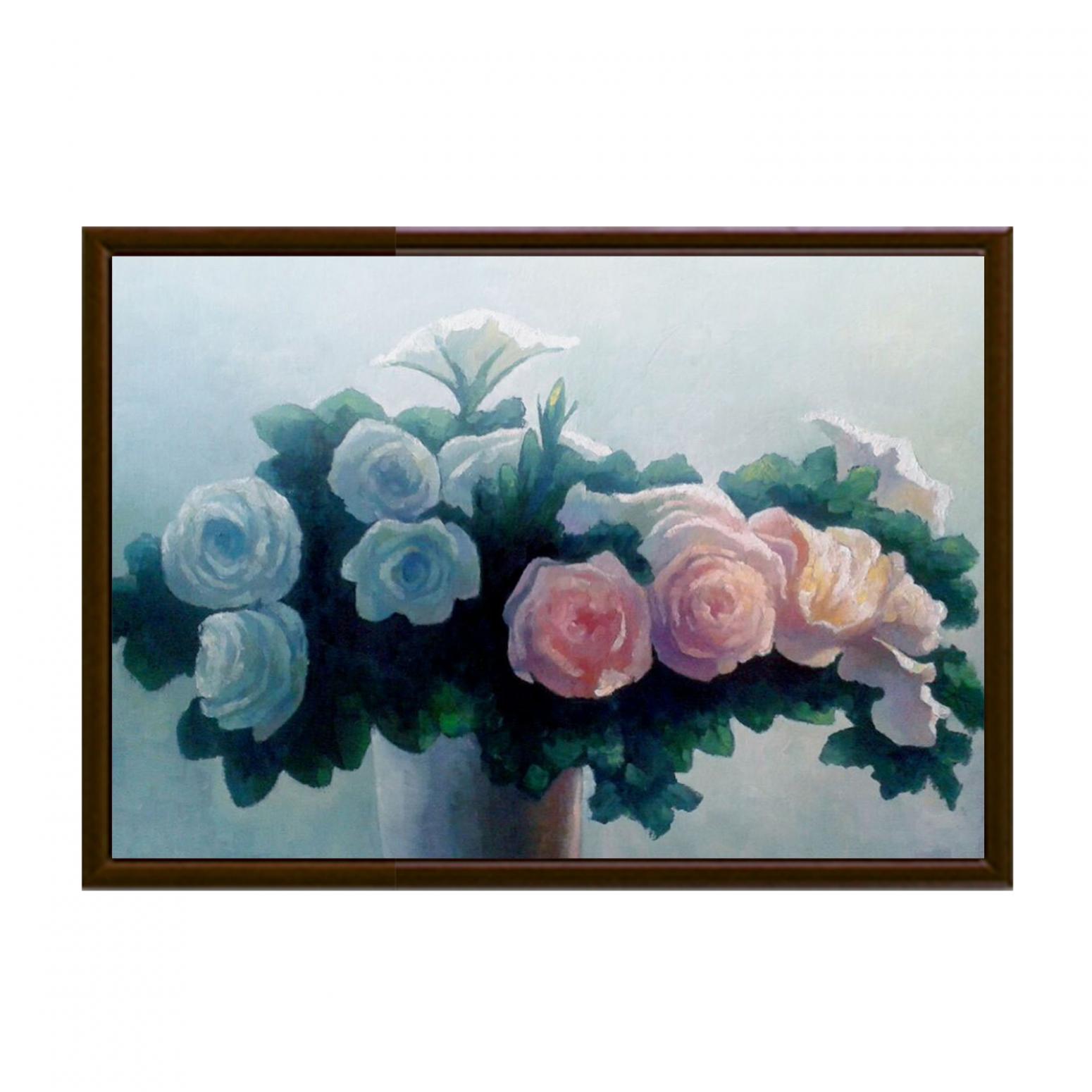 高剑峰油画作品《【玫瑰送佳人】作者高剑峰》【图2】