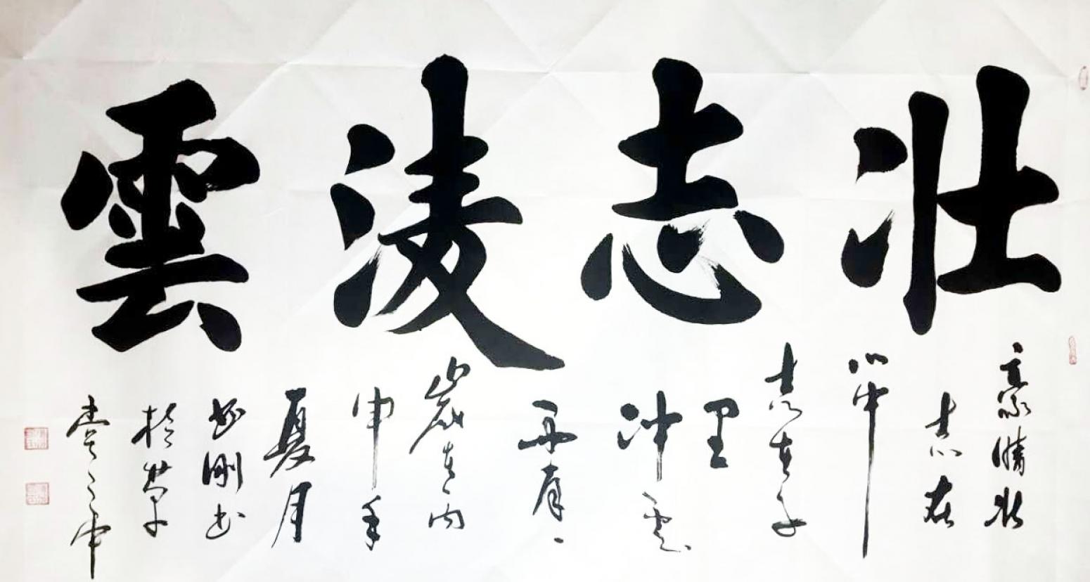 刘书刚书法作品《【凌云壮志】作者刘书刚》【图0】