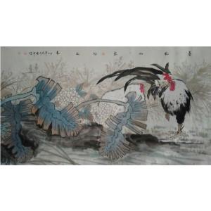 艺术品图片：艺术家尹晓军国画作品名称《【春风如意】作者尹晓军》价格7680.00 元