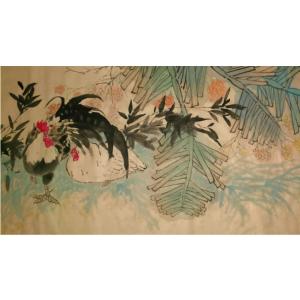 艺术品图片：艺术家尹晓军国画作品名称《【大吉大利】作者尹晓军》价格7680.00 元