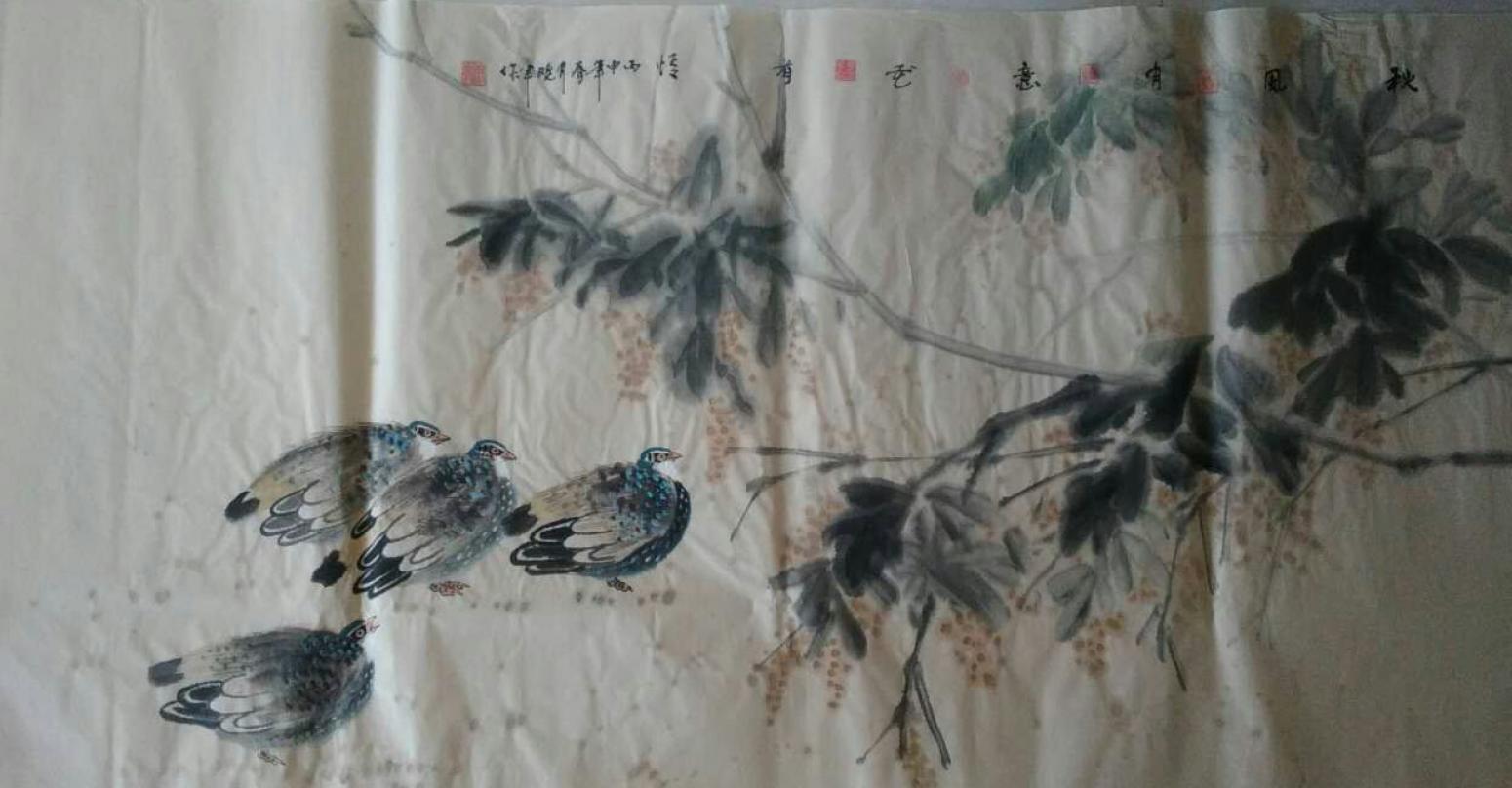 尹晓军国画作品《【秋风有意】作者尹晓军》【图0】