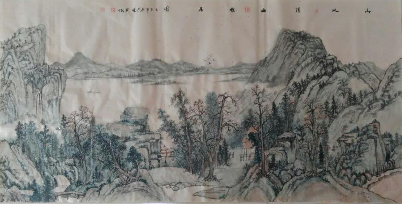 尹晓军国画作品《【山水画】作者尹晓军》【图0】