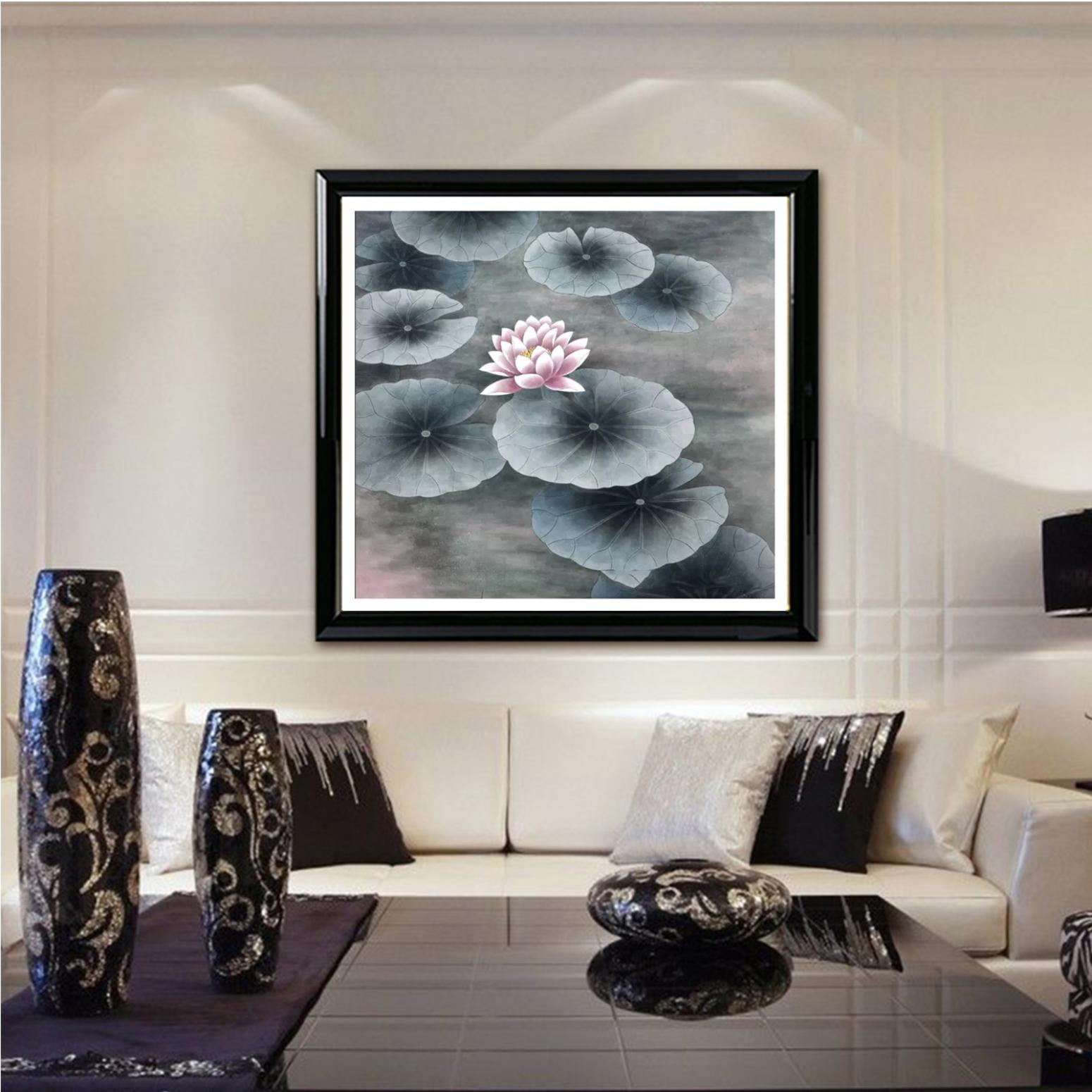 鞠国文国画作品《【睡莲】作者鞠国文》【图3】