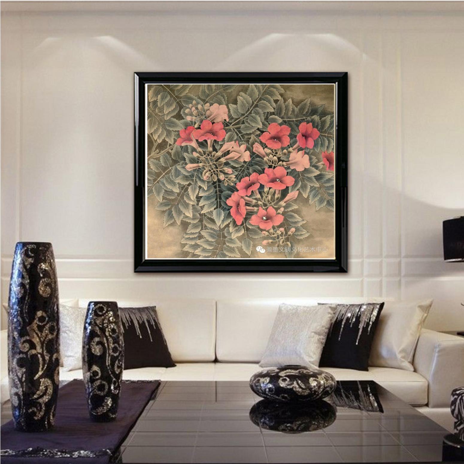 鞠国文国画作品《【花】作者鞠国文》【图3】