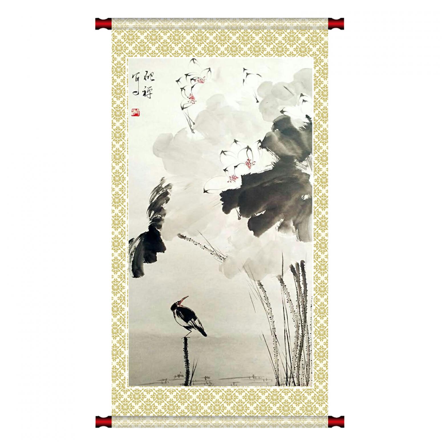 张清永国画作品《【静若莲花】作者张清永》【图1】